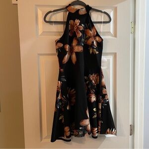NWT Altar’d State High Neck Black Floral Dress